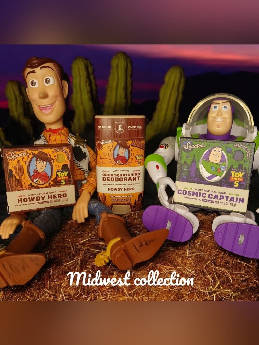 Dr Squatch toy story 5 bundle soap and deodorant *toys not included*